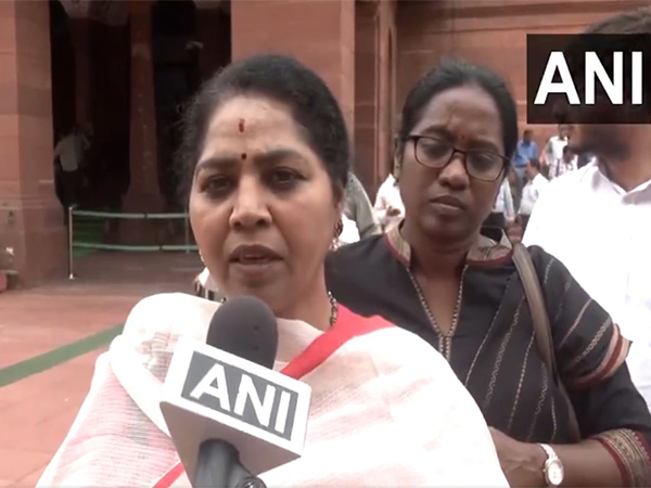 Congress MP R. Sudha from Tamil Nadu's Mayiladuthurai Lok Sabha constituency (Photo/ANI)