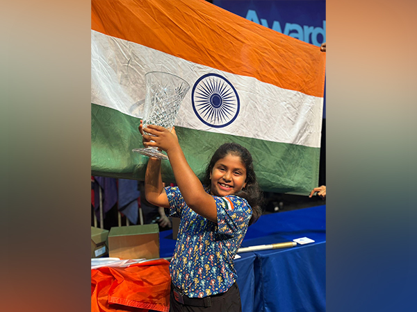 Vedika Bhansali lifting US Kids World Championship title (Image: US Kids media)