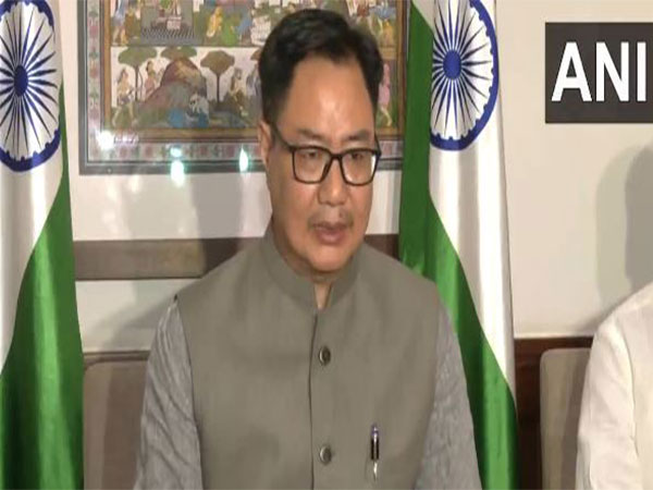  Union Parliamentary Minister Kiren Rijiju (Photo/ANI)