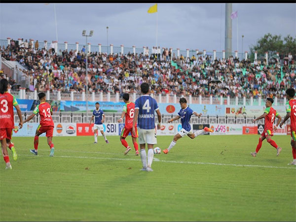 TRAU and Real Kashmir teams in action. (Photo: Durand Cup/AIFF)