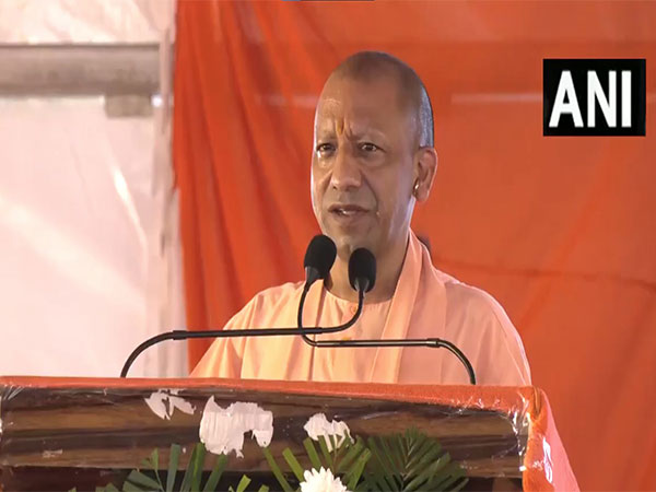 Uttar Pradesh Chief Minister Yogi Adityanath attends the groundbreaking ceremony of a new township project in Meerut. (Photo/ANI)