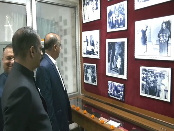 Political leaders pay homage to Yashwant Singh Parmar on 119th birth anniversary in Shimla (Photo/ANI) 