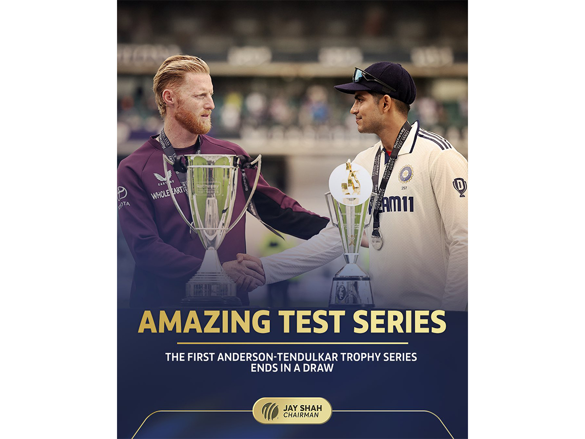 The inaugural Anderson Tendulkar Trophy could very well be one of the finest Test series in recent times. (Photo: Jay Shah X/@JayShah)