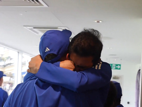India head coach Gambhir embracing Morne Morkel (Photo: @BCCI/X)