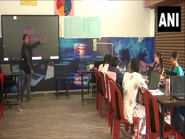 Girs recieving training under Nac Gurukul (Photos/ANI)