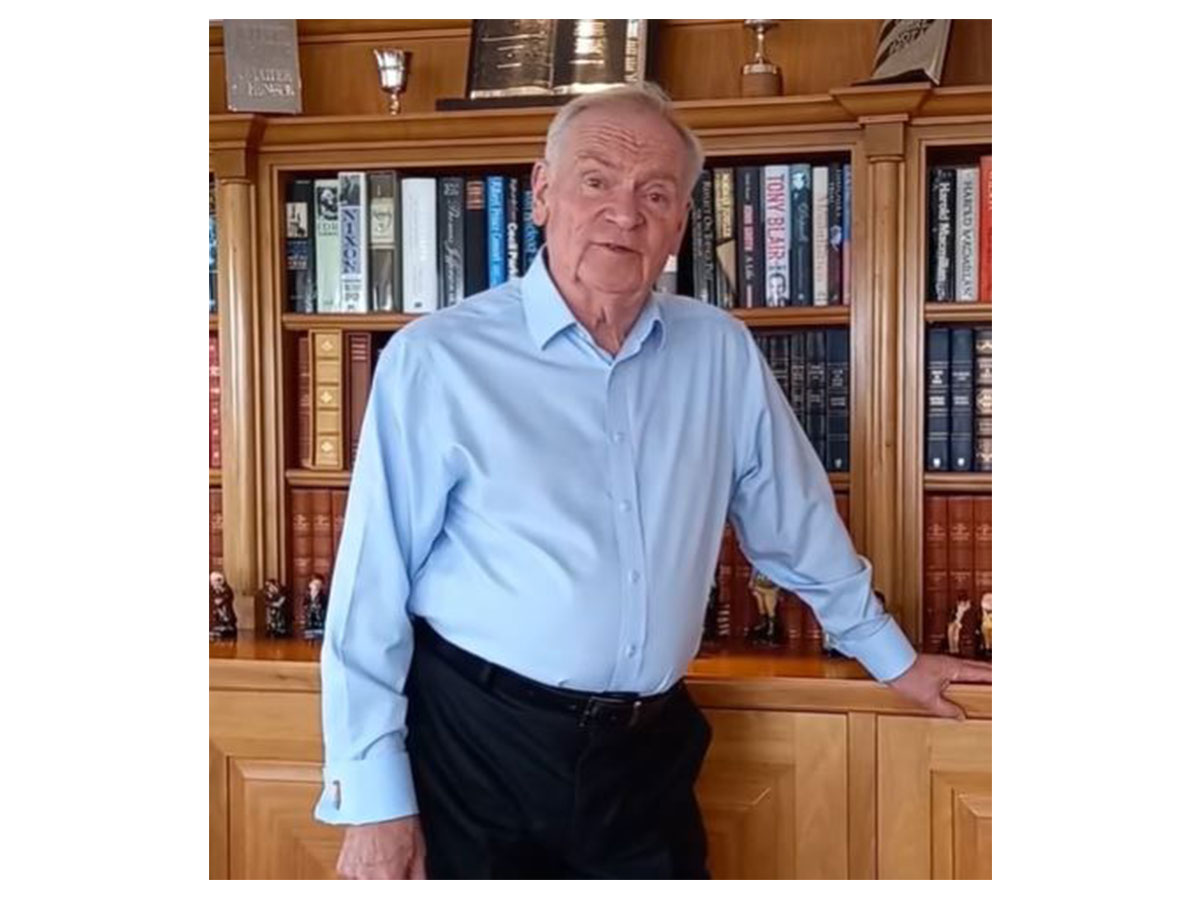 Novelist Jaffrey Archer (Photo/Instagram@jeffrey_archer_author)