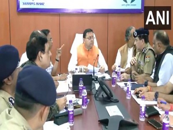 Uttarkhand Chief Minister Pushkar Singh Dhami at State Emergency Centre (Photo/ANI)
