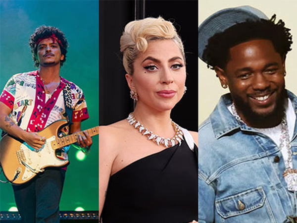 Bruno Mars, Lady Gaga and Kendrick Lamar (Photo: Instagram)
