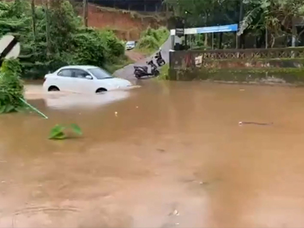 Visuals of waterlogging in Malappuram (Photo/ANI) 