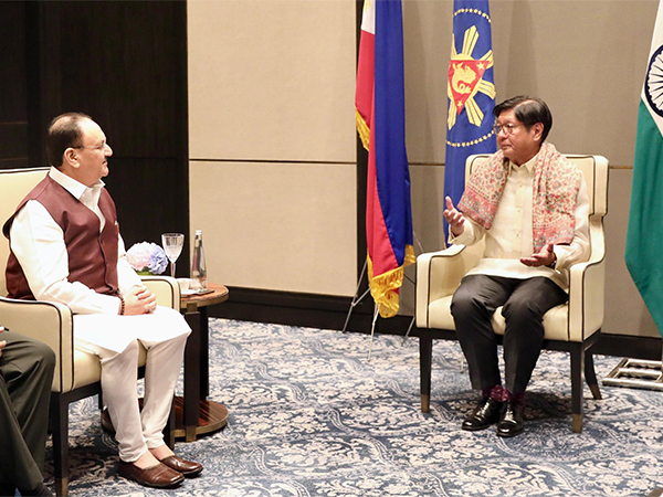 BJP President Jagat Prakash Nadda with President of the Republic of the Philippines, Ferdinand Romualdez Marcos Jr. (Pic/@JPNadda)
