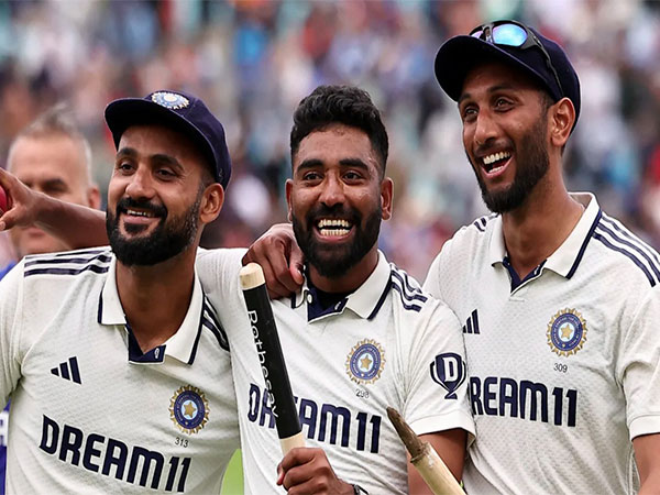 Indian fast bowlers Akash Deep, Mohammed Siraj and Prasidh Krishna (Photo: ICC)