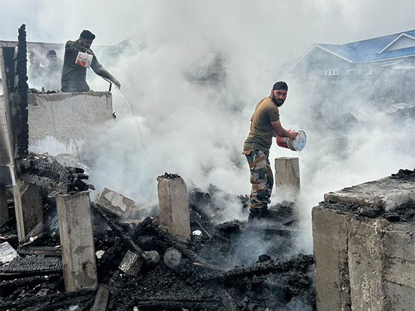 Indian Army swiftly responds to Menchuka fire (Photo/ANI)