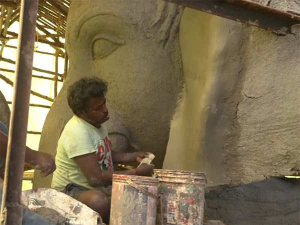 Visual of the Ganesh Idol making (Photo/ANI)