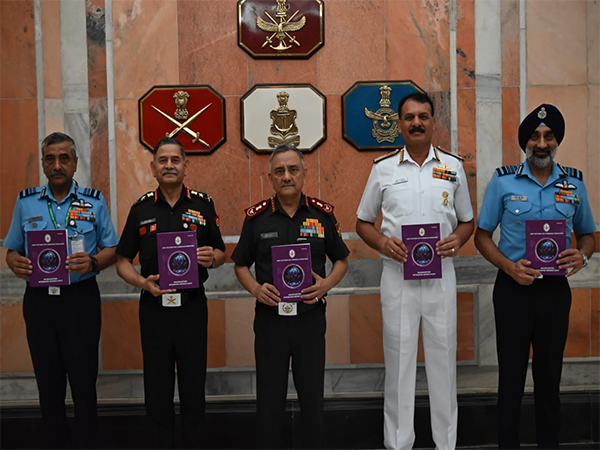 Chief of Defence Staff (CDS) with the three Service Chiefs (Photo/MoD)