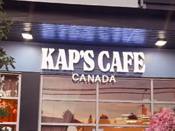 Kapil Sharma's Kap's Cafe in Canada. (Image source: /thekapscafe_)