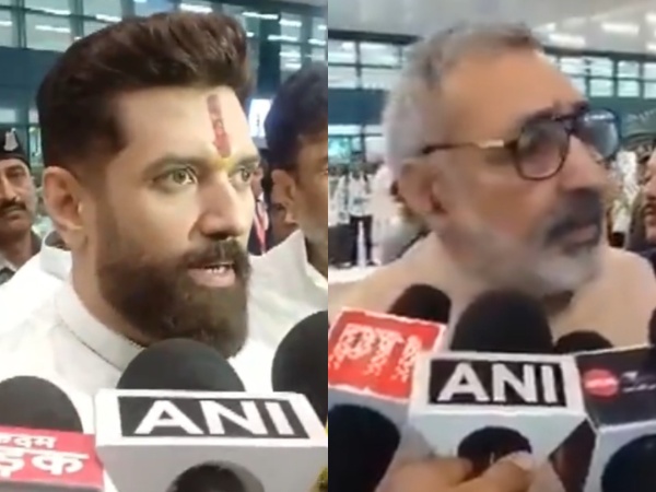 Union Ministers Giriraj Singh and Chirag Paswan (Photo/ANI)