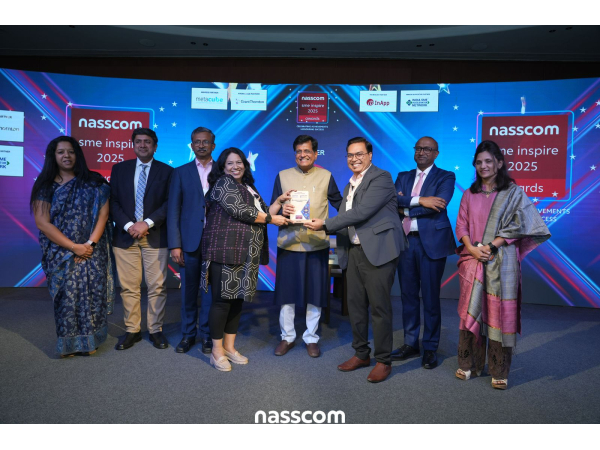 NASSCOM SME Inspire Award 2025 – Award by Piyush Goyal (Union Minister - Ministry of Commerce and Industry, Government of India)