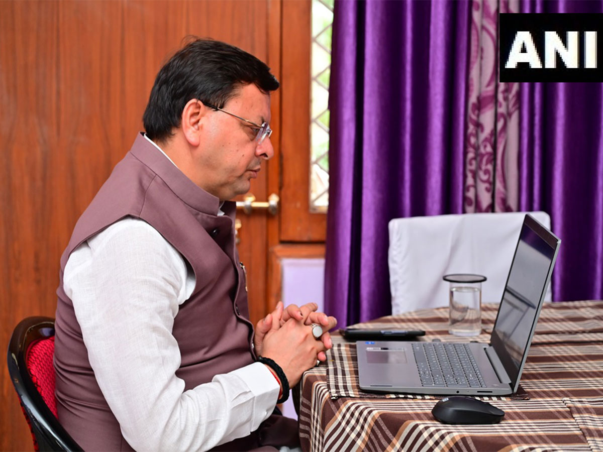 Uttarakhand CM Dhami chairs Cabinet meeting from flood-hit Uttarkashi(PhotoX/ CMO)