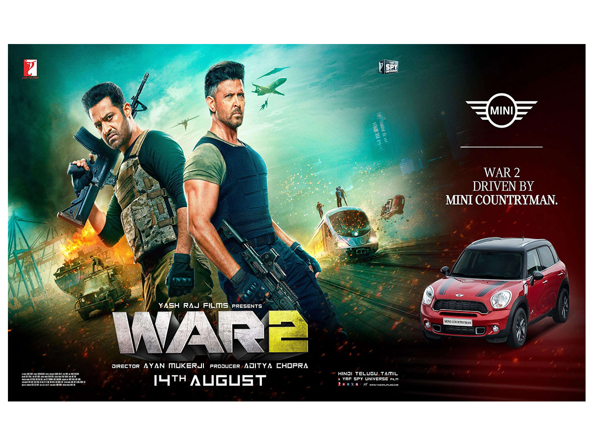 MINI revs up the excitement in Bollywood’s biggest action entertainer YRF’s ‘WAR 2’
