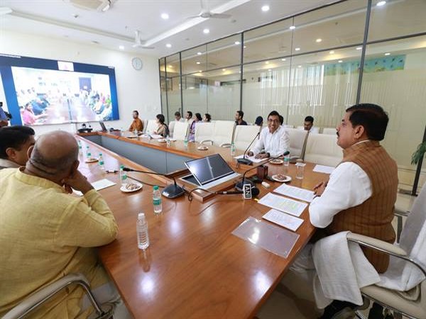 MP CM Mohan Yadav during virtual interaction with flood-hit people. (Photo/ DPR)