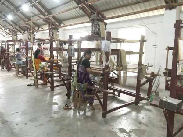 Assam’s traditional weavers. (Photo/ANI)