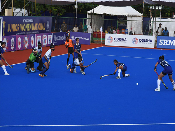 Players in action during their Quarterfinals game (Photo: Hockey India)