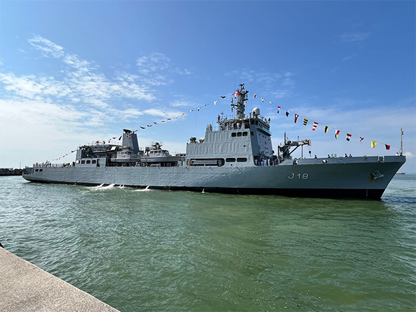 INS Sandhayak in Changi Naval Base, Singapore (Photo/ Indian Navy)