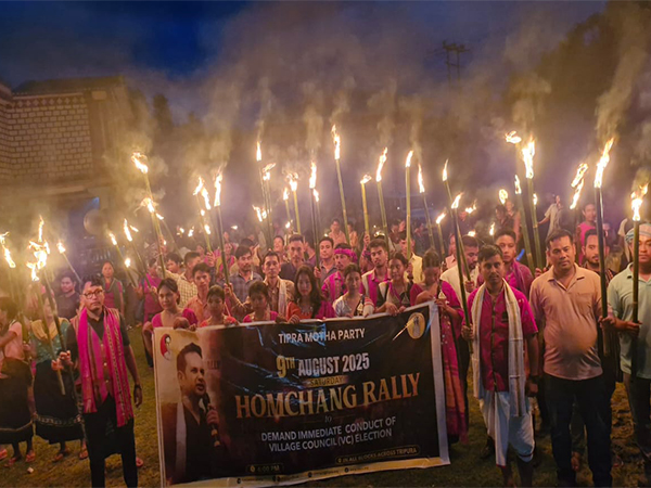 TIPRA Motha Party held massive Homchang Rally in Agartala (PhotoANI)