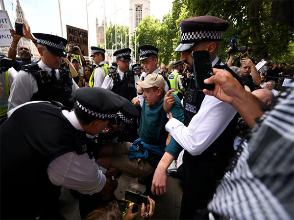 Police detain hundreds during pro-Palestine Action protest in London (Photo/Reuters)