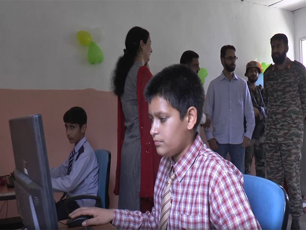 State-of-the-art computer lab set up by the Indian Army’s 4RR for the students of Little Angel School of Bhadarwah University Campus (Photo/ANI)