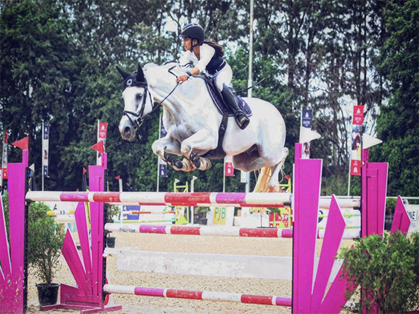 Niharika Singhania in action during National Equestrian Premier League (Image: EFI media)