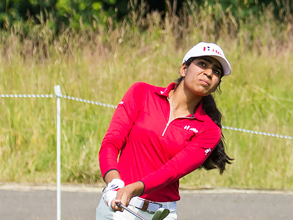 Diksha Dagar in action during PIF London Championship (Image: LET)