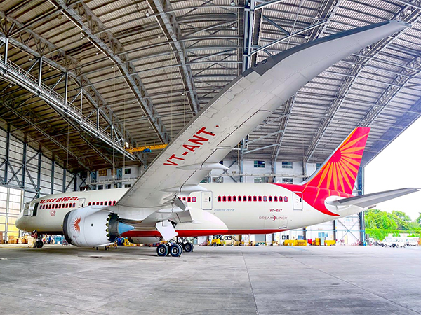 VT-ANT at Air India hangar in Mumbai before departure to Victorville (Photo/Air India)