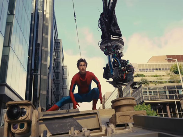 Behind the scenes from Spider Man set (Photo/instagram)