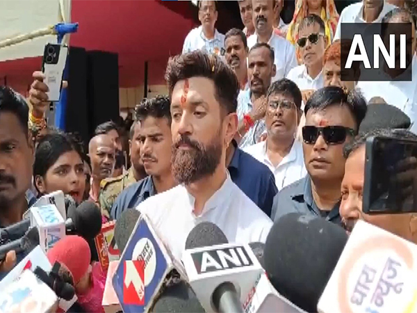 Lok Janshakti Party (Ram Vilas) President and Union Minister Chirag Paswan. (Photo/ANI)