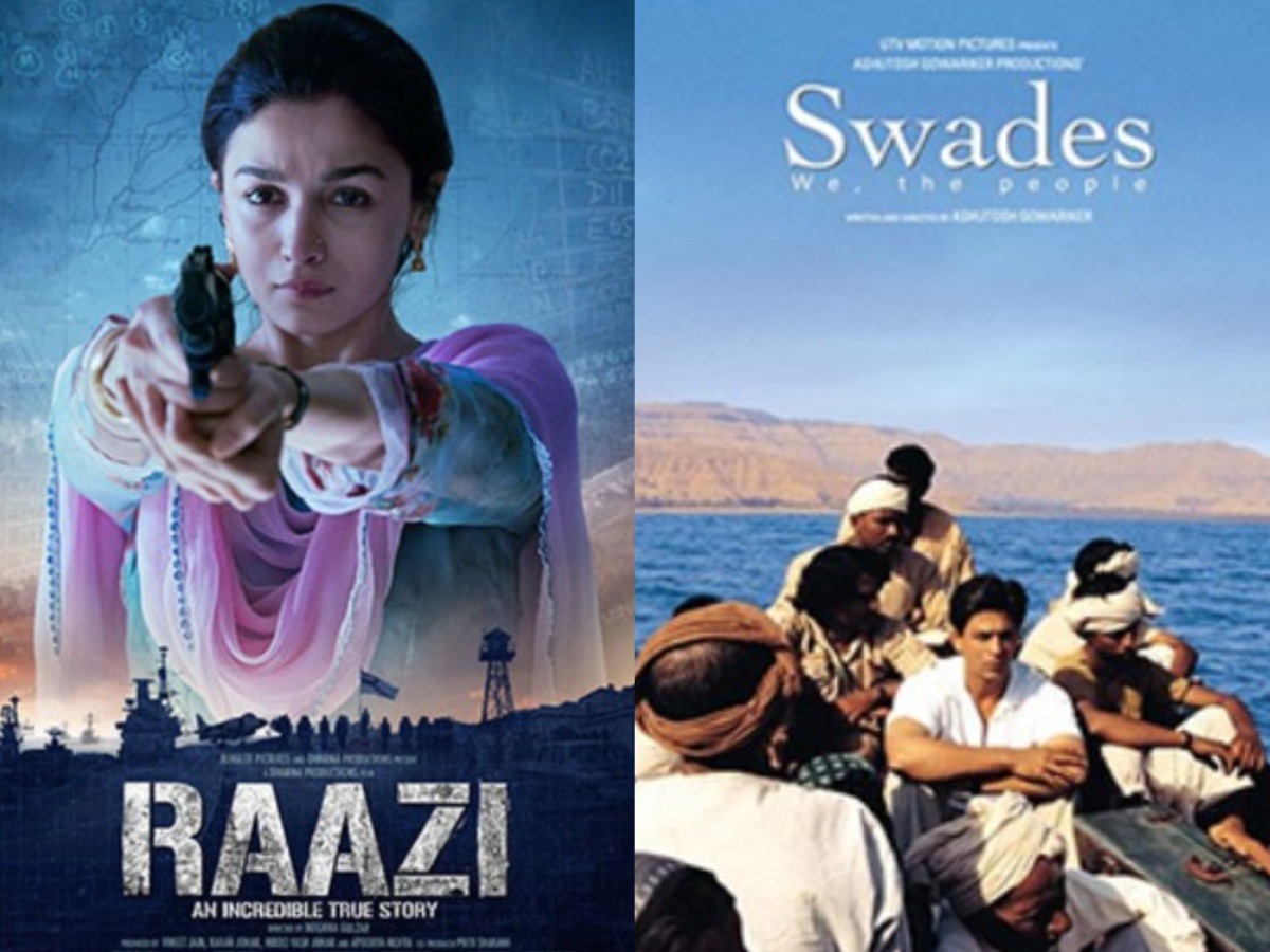 Raazi and Swades poster (Photo: Twitter)