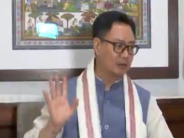 Union Parliamentary Affairs Minister Kiren Rijiju (Photo/ANI)