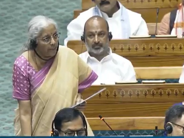 Union Finance Minister Nirmala Sitharaman speaking Lok Sabaha (Photo Credit: Sansad TV)