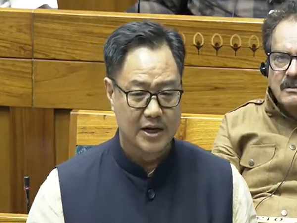 Union Minister Kiren Rijiju (Photo/Sansad TV) 