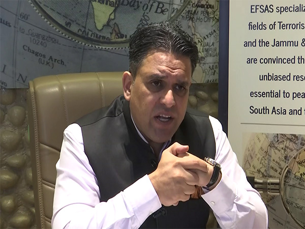 Kashmiri political activist and Director of the European Foundation for South Asian Studies (EFSAS), Junaid Qureshi.(Photo/ANI)
