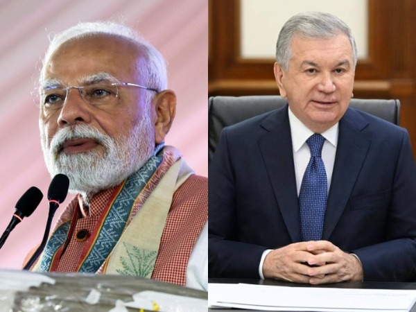 Prime Minister Narendra Modi and President of Uzbekistan, Shavkat Mirziyoyev (Images: ANI, X@president_uz)