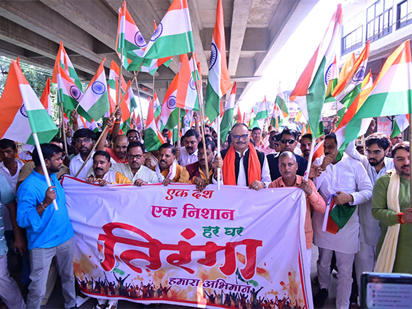 Har Ghar Tiranga rally held in Milkipur (Photo/ANI)