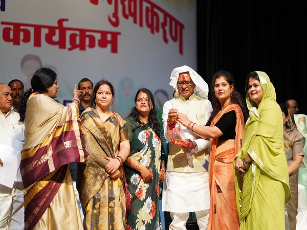 Union Minister Shivraj Singh Chouhan getting rakhi tied on his hand (Photo/ X @OfficeofSSC)