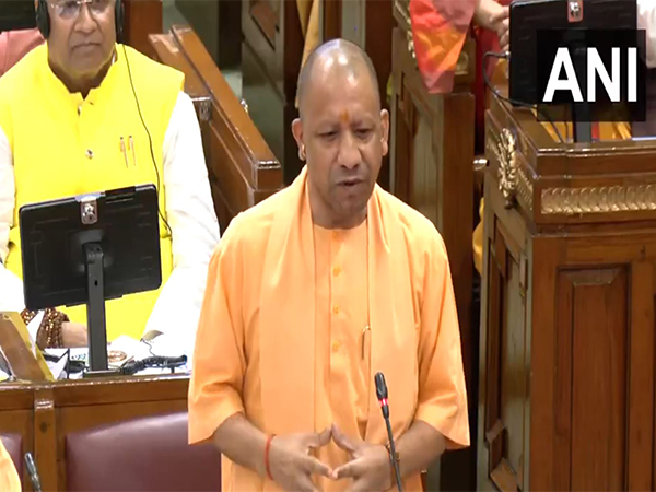 UP CM Yogi Adityanath speaking in State Assembly during a 24-hour discussion on the 'Vision Document 2047' (Photo/ANI)