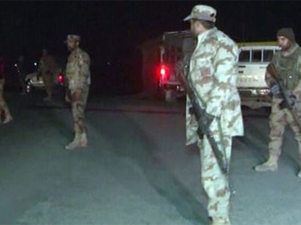 Security forces at key checkpoints in Balochistan (Image Source: @TBPEnglish)