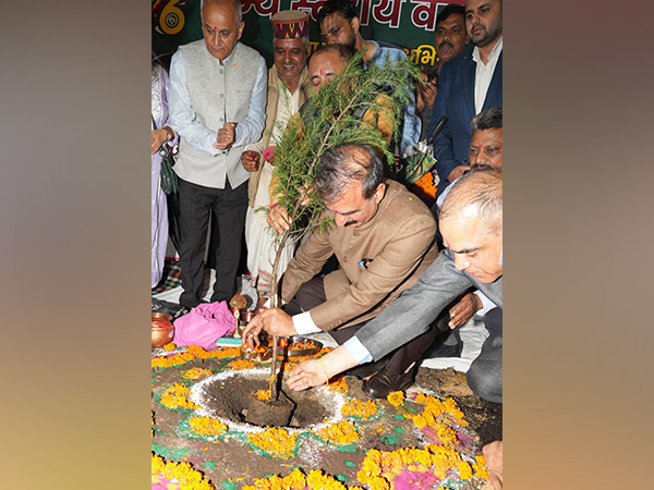 Himachal Pradesh CM Sukhu inaugurates state-level Van Mahotsav in Shimla (Photo/ANI) 