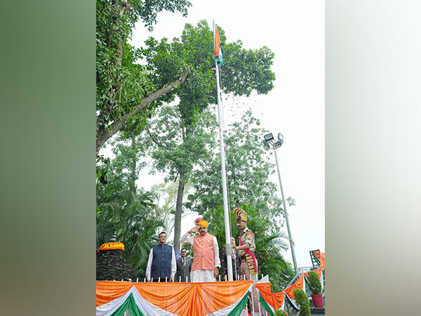 MP CM Mohan Yadav hoists tricolour at CM House in Bhopal (Photo/X @DrMohanYadav51)