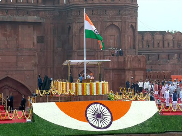 Prime Minister Modi unfurls the national flag at Red Fort, marking India’s Independence Day celebrations (Image: X/@DrSJaishankar)