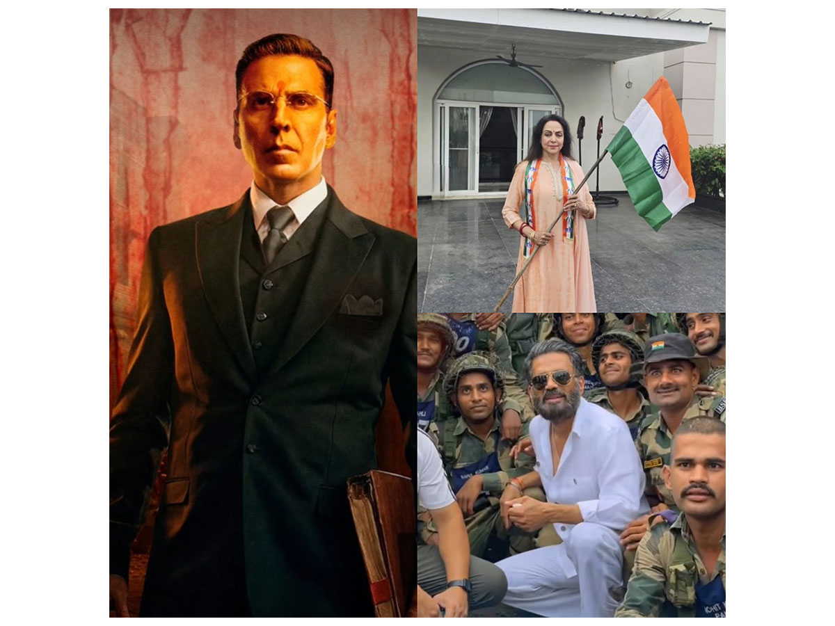 Akshay Kumar, Hema Malini and Suneil Shetty (Photo: Instagram) Akshay Kumar, Hema Malini and Suneil Shetty (Photo: Instagram)