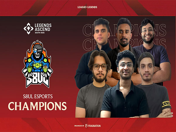 S8UL Esports after becoming champions of Legends Ascend South Asia 2025 (Image: S8UL)